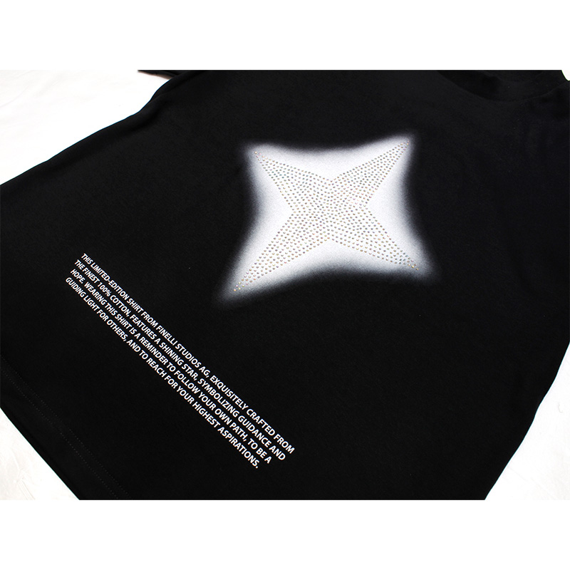 STAR T-SHIRT -BLACK-