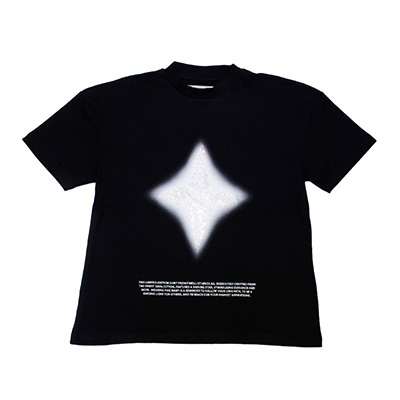STAR T-SHIRT -BLACK-