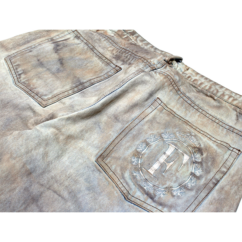 MUD WASH PANTS -KHAKI-