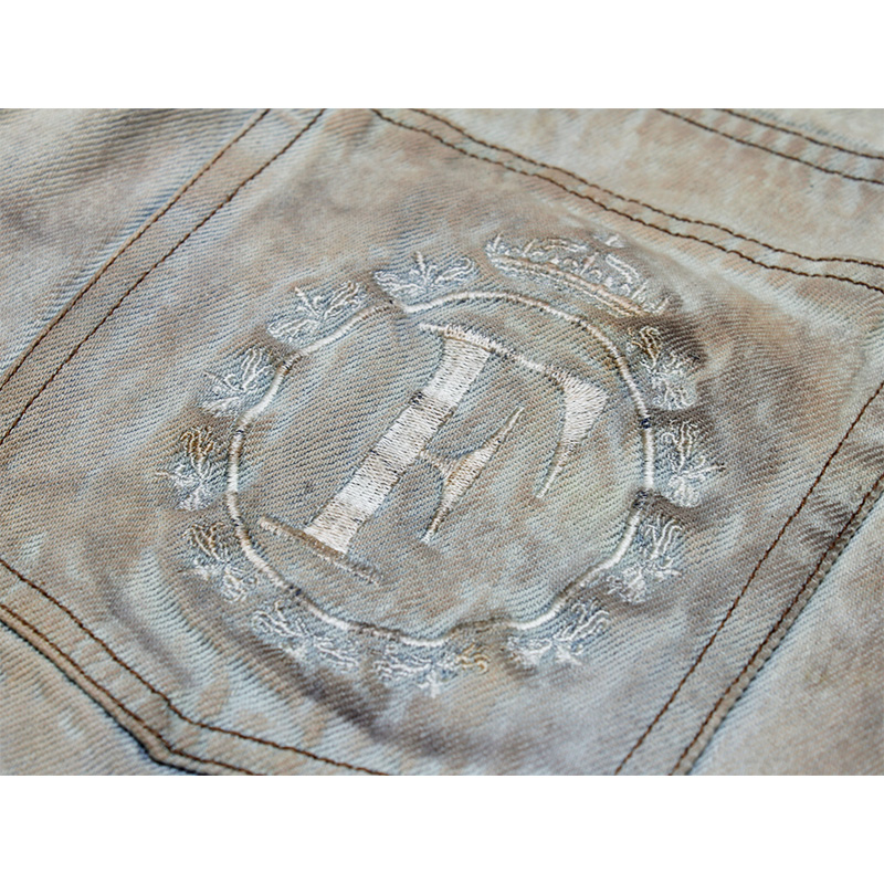MUD WASH PANTS -KHAKI-