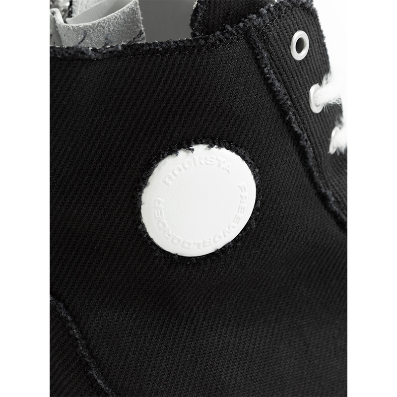 CHAOS NOISE CANVAS BOOTS -BLACK/WHITE-