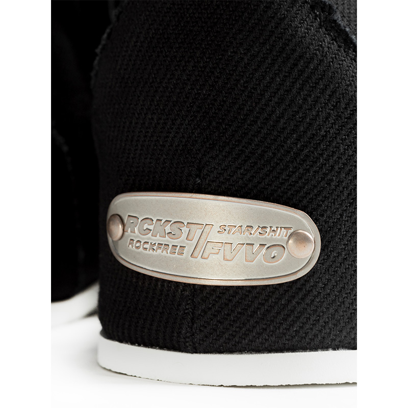 CHAOS NOISE CANVAS BOOTS -BLACK/WHITE-