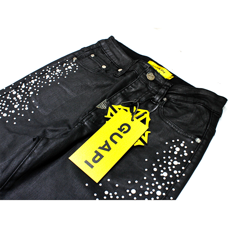 OBSIDIAN BLACK PEARLS DENIM -BLACK-