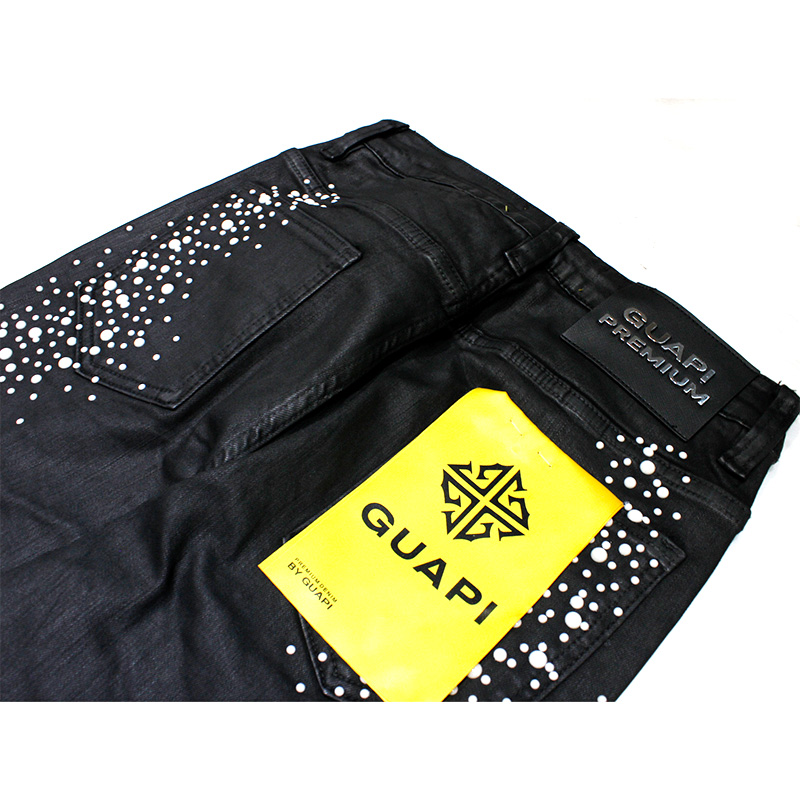 OBSIDIAN BLACK PEARLS DENIM -BLACK-