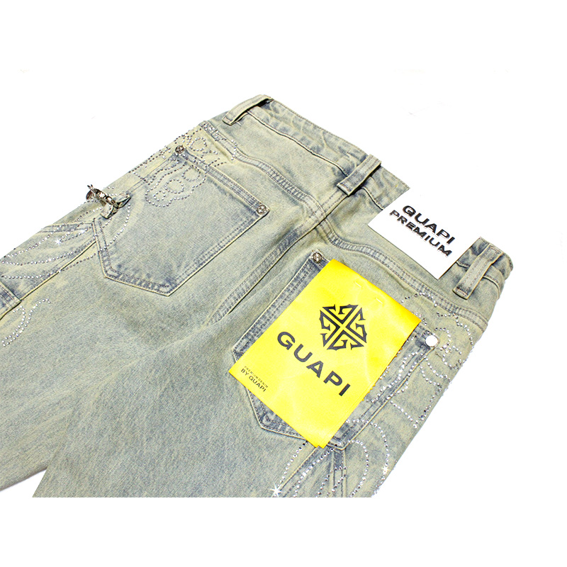 VINTAGE PAISLEY DENIM -USED BLUE-