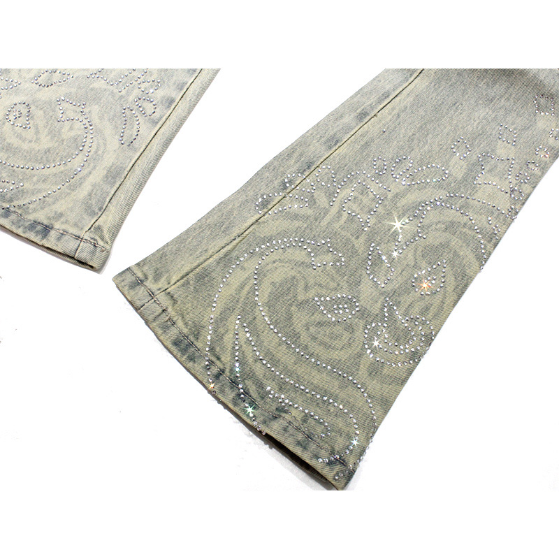 VINTAGE PAISLEY DENIM -USED BLUE-