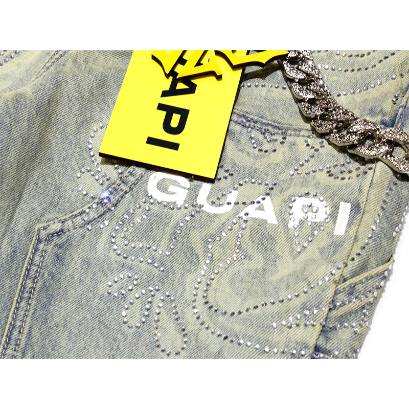 VINTAGE PAISLEY DENIM -USED BLUE-