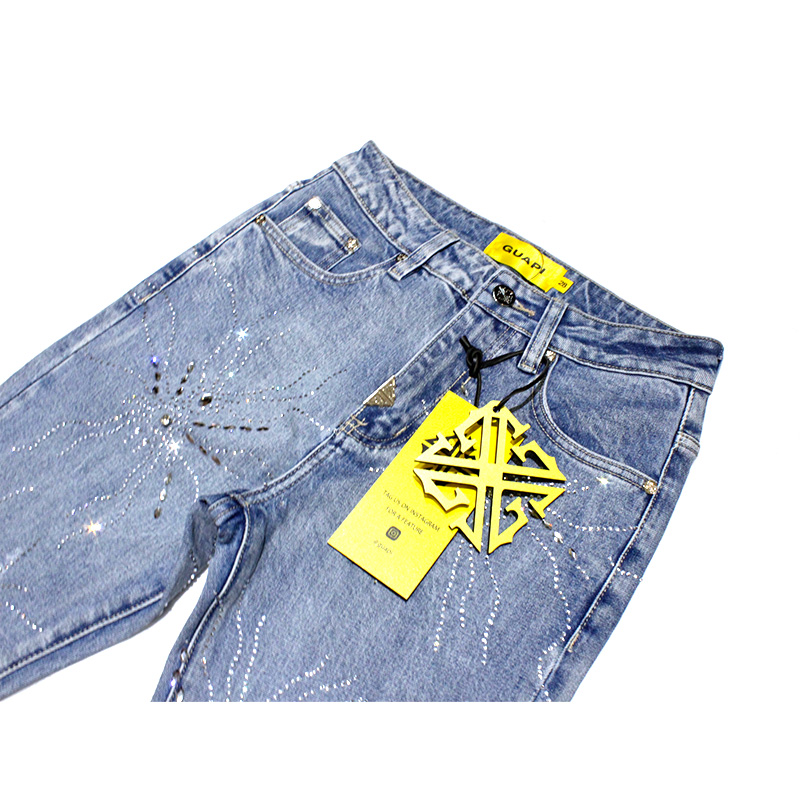 STEEL BLUE SPIDER DENIM -LT.BLUE-