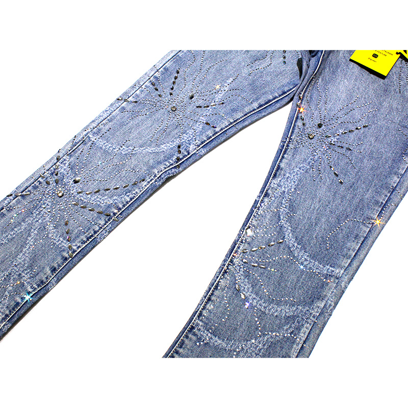 STEEL BLUE SPIDER DENIM -LT.BLUE-