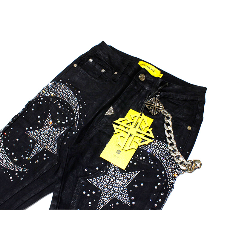 WAXED CALLIGRAPHY DENIM -BLACK-