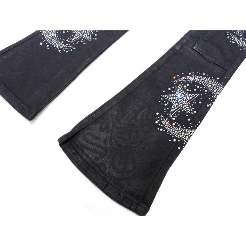 WAXED CALLIGRAPHY DENIM -BLACK-