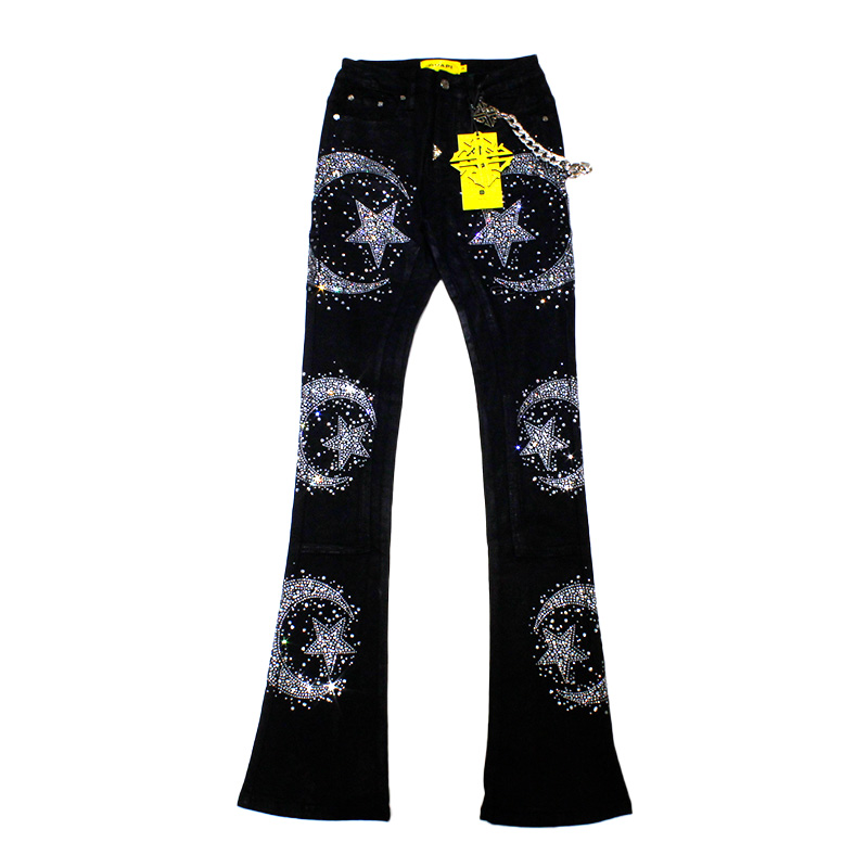 WAXED CALLIGRAPHY DENIM -BLACK-