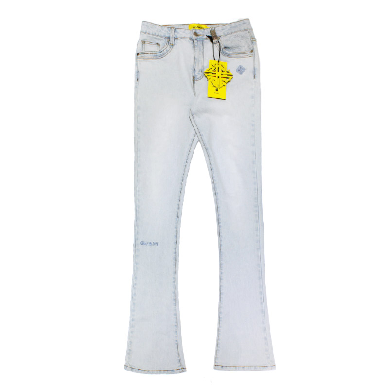 AQUA BLUE BASICS STACKED DENIM -LTBLUE-