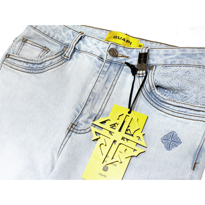 AQUA BLUE BASICS STACKED DENIM -LTBLUE-