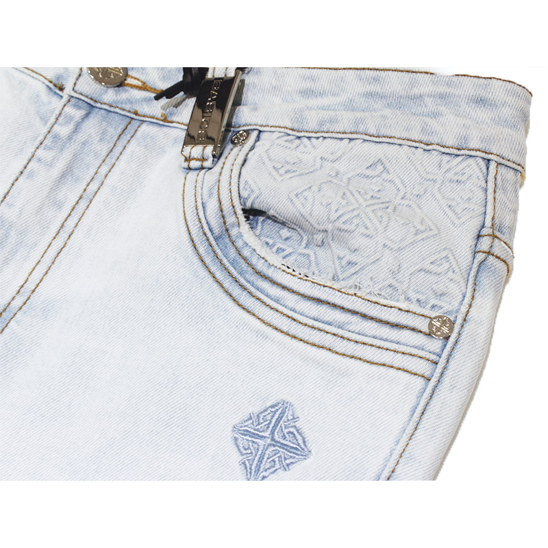 AQUA BLUE BASICS STACKED DENIM -LTBLUE-