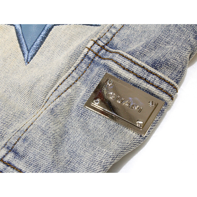 POWDER BLUE VINTAGE STARS DENIM -USED BLUE-