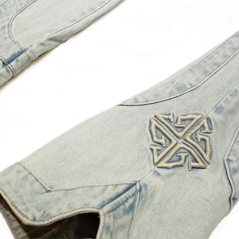 VINTAGE BLUE STRIPES DENIM -W.INDIGO-