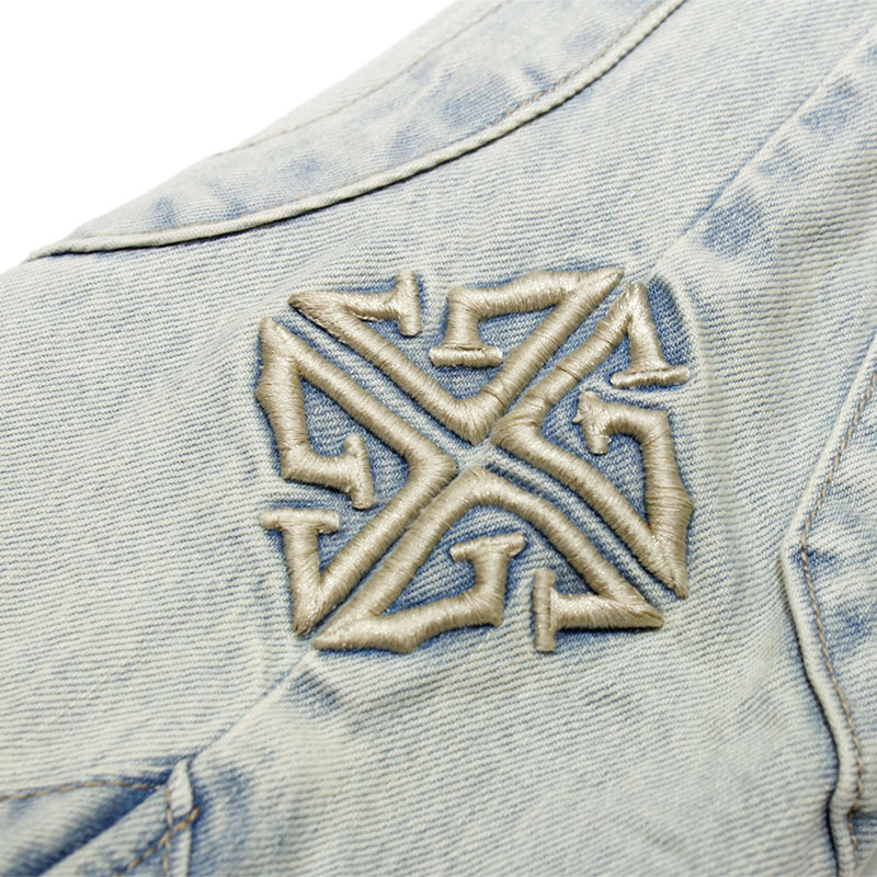 VINTAGE BLUE STRIPES DENIM -W.INDIGO-