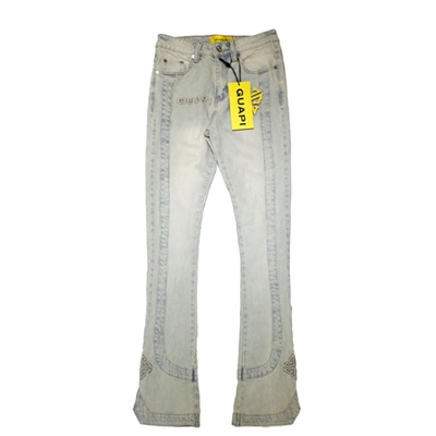 VINTAGE BLUE STRIPES DENIM -W.INDIGO-