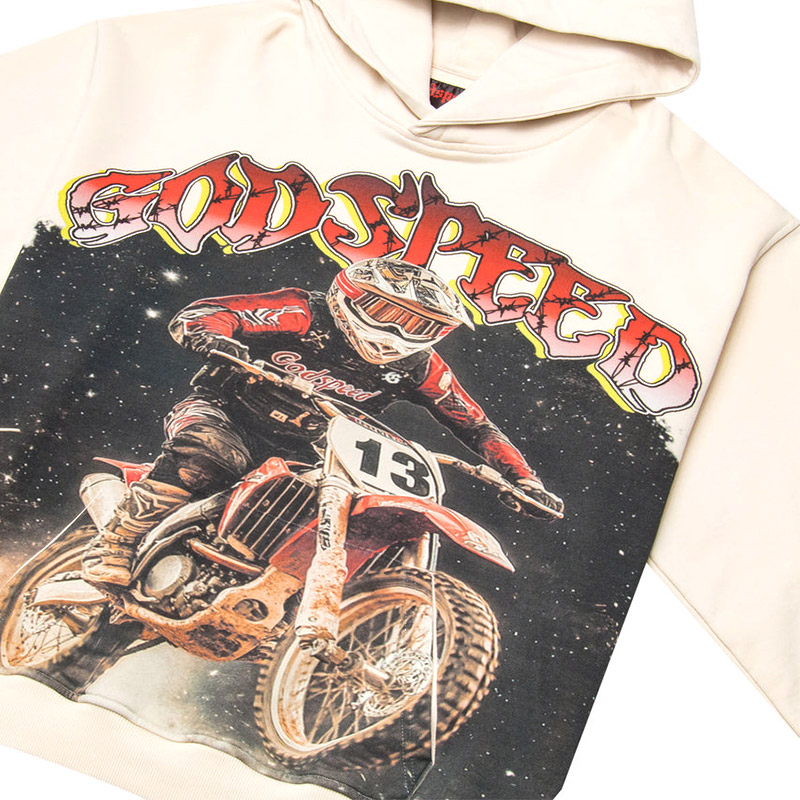 MOTOCROSS HOODIE -OFF WHITE-