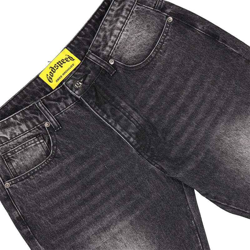 OG LOGO FLARED DENIM STITCHED -2.COLOR-