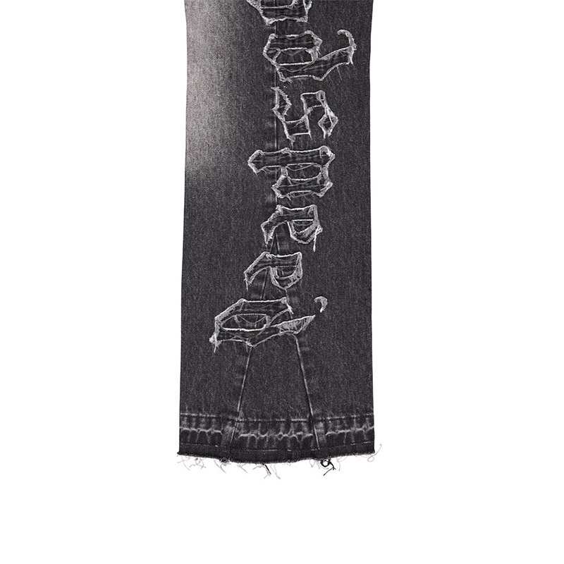 OG LOGO FLARED DENIM STITCHED -2.COLOR-