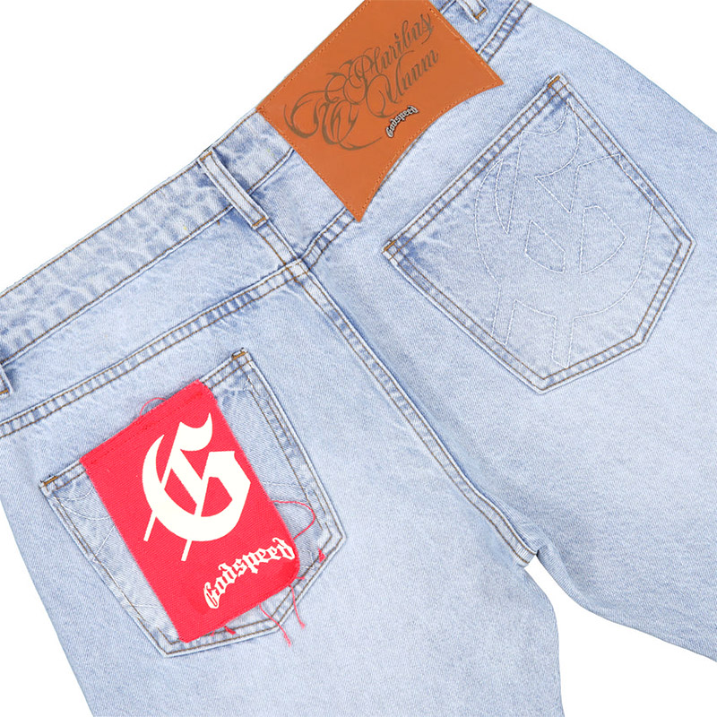 OG LOGO FLARED DENIM STITCHED -2.COLOR-