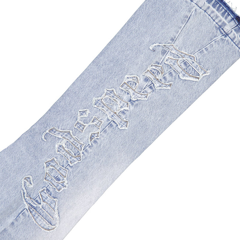 OG LOGO FLARED DENIM STITCHED -2.COLOR-
