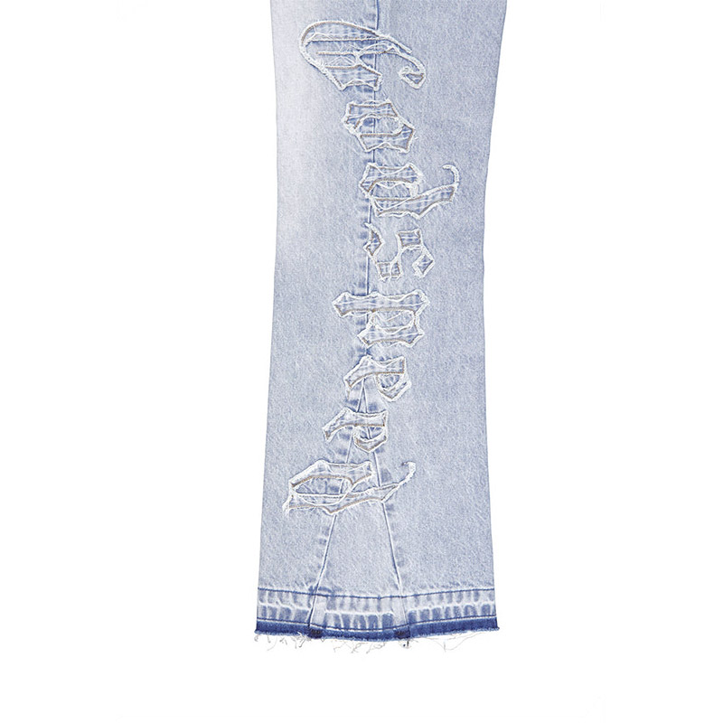 OG LOGO FLARED DENIM STITCHED -2.COLOR-