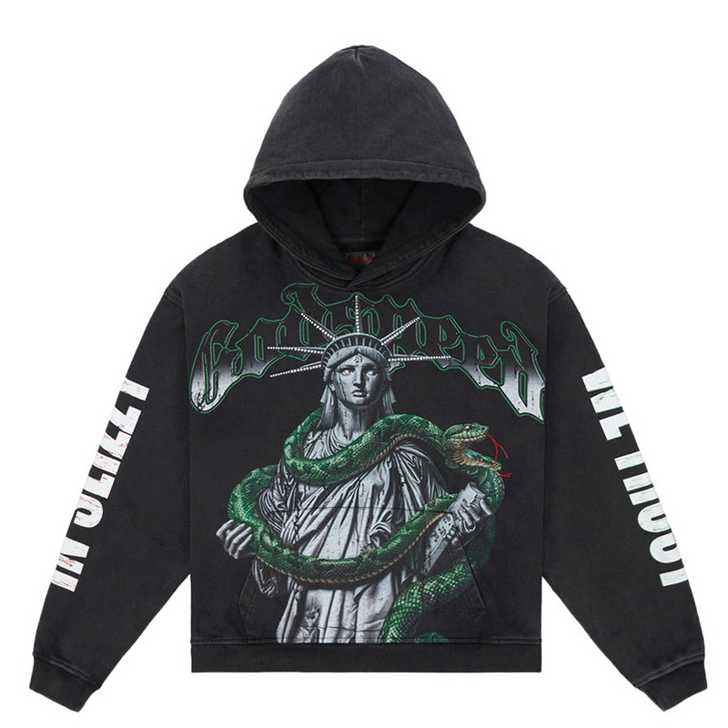 TOP 5 SLIZZY VVS HOODIE -BLACK-
