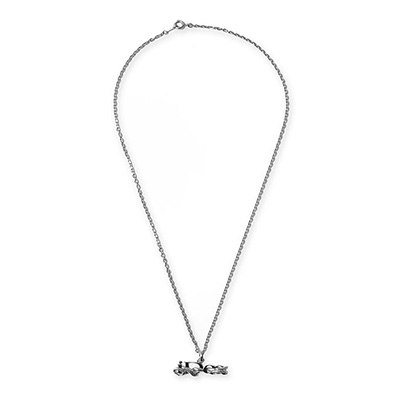 OUROBOROS BRASS (真鍮) NECKLACE -SILVER-