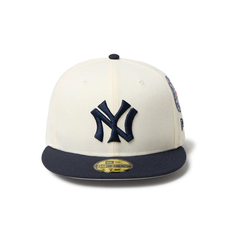 59FIFTY MLB 2-Tone ニューヨーク・ヤンキース クーパーズタウン ワインコルク ネイビーバイザー -WHITE-