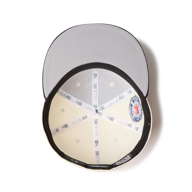 59FIFTY MLB 2-Tone ニューヨーク・ヤンキース クーパーズタウン ワインコルク ネイビーバイザー -WHITE-