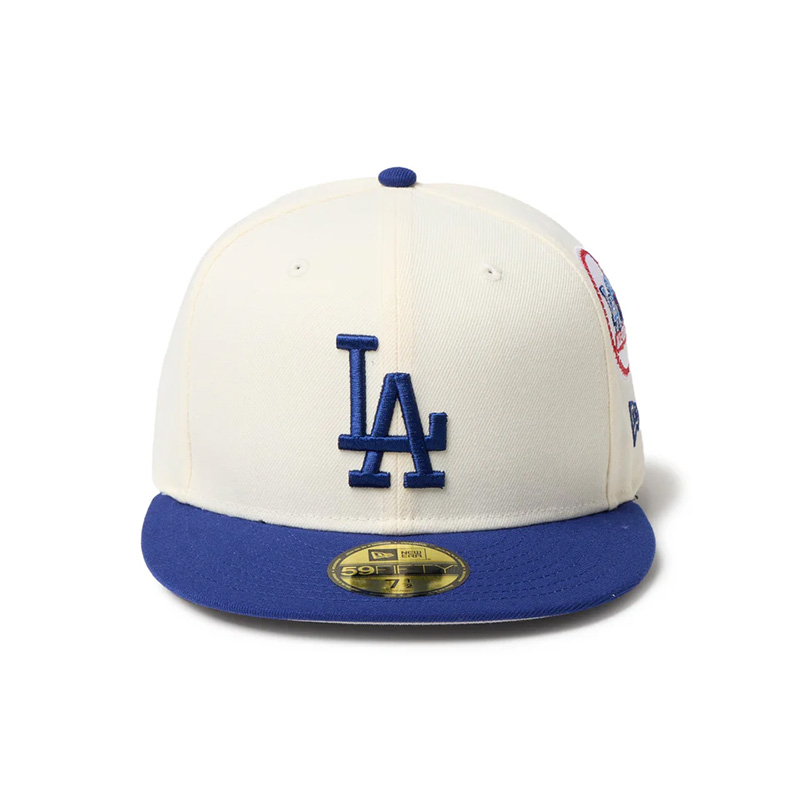 59FIFTY MLB 2-Tone ロサンゼルス・ドジャース クーパーズタウン ワインコルク ダークロイヤルバイザー -WHITE-
