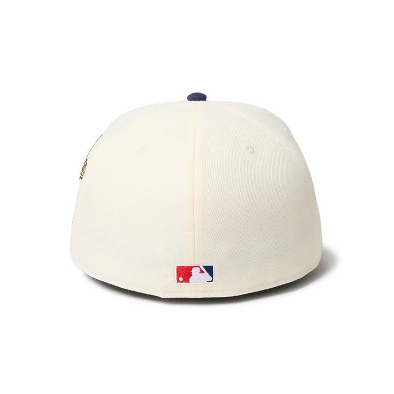 59FIFTY MLB 2-Tone アトランタ・ブレーブス クーパーズタウン ワインコルク ライトネイビーバイザー -WHITE-