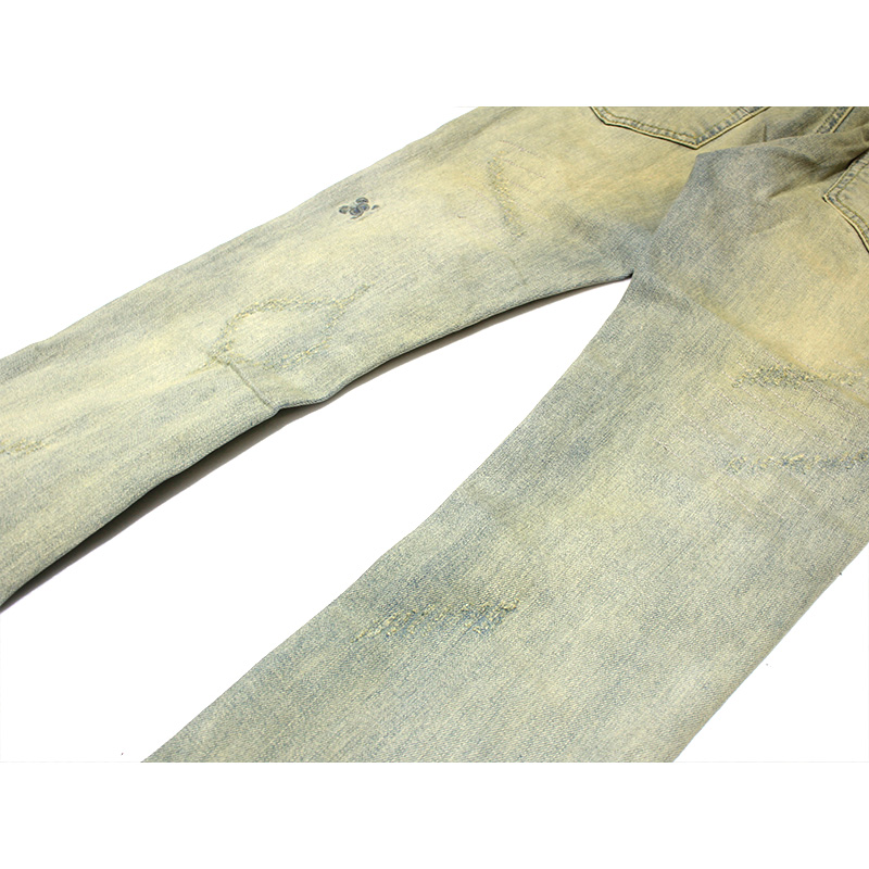 TIERRA STACKED JEANS -USED BLUE-