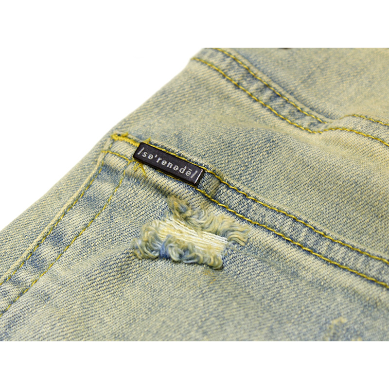 TIERRA STACKED JEANS -USED BLUE-