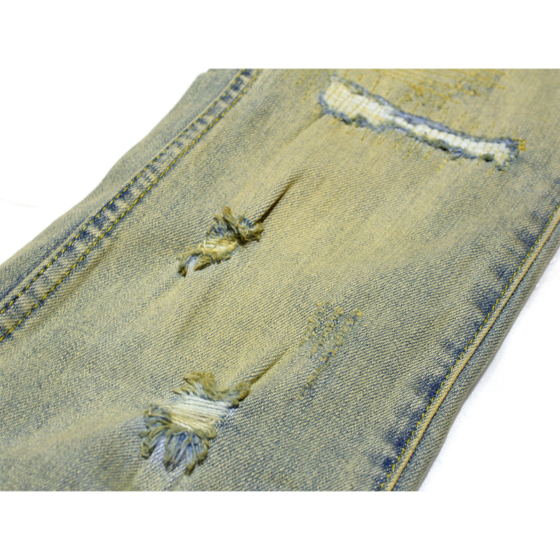 TIERRA STACKED JEANS -USED BLUE-