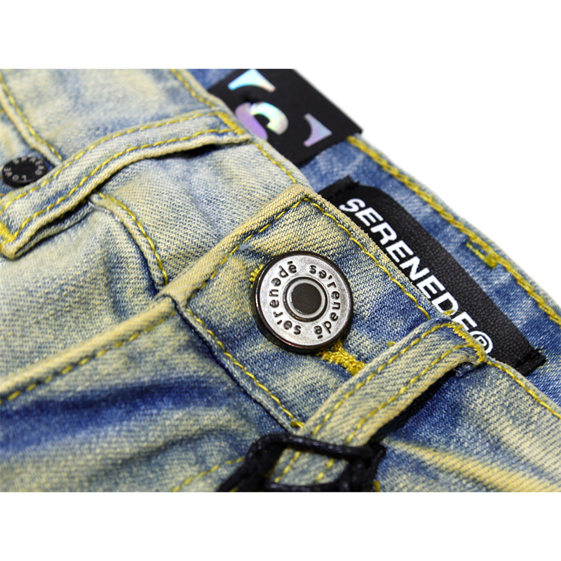 TIERRA STACKED JEANS -USED BLUE-