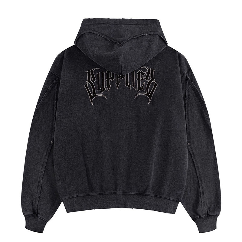 SWITCHING PIERCER ZIP HOODIE -2.COLOR-