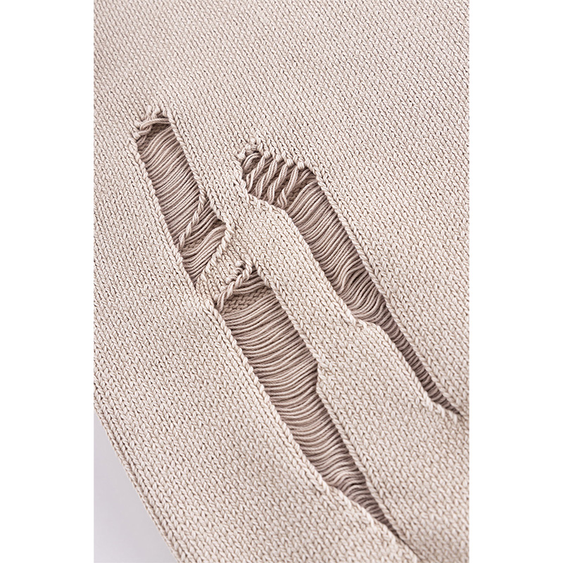 DISTRESSED CROSS LEATHER PATCH CREW KNIT V2 -2.COLOR-