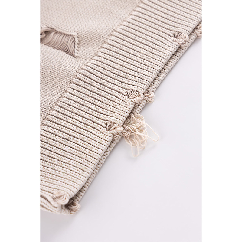 DISTRESSED CROSS LEATHER PATCH CREW KNIT V2 -2.COLOR-