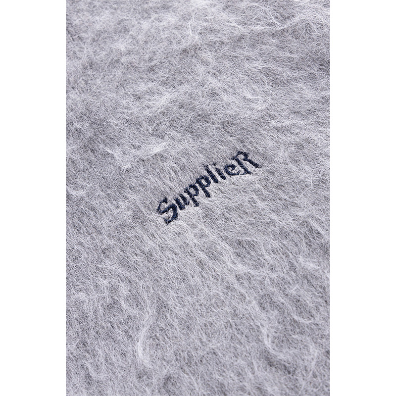 TRIBAL CROSS PIERCED SHAGGY KNIT -2.COLOR-