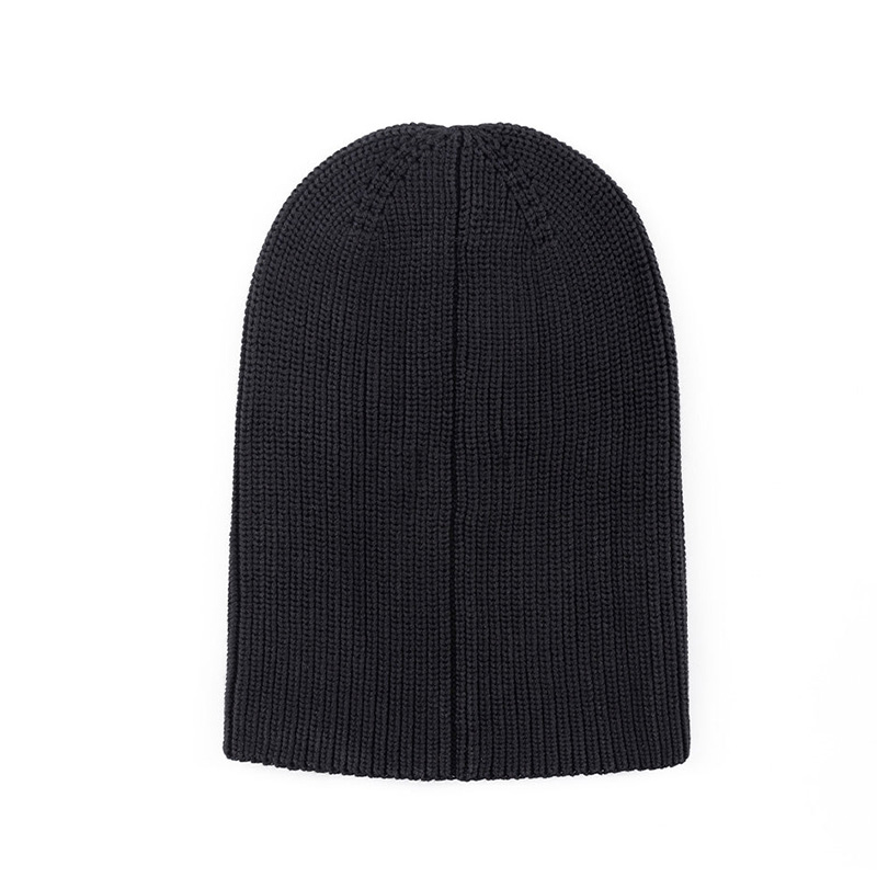 CROSS RHINESTONE BALACLAVA BEANIE -BLACK-