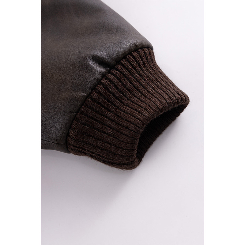 FAUX FUR HOODED BOMBER JACKET -2.COLOR-