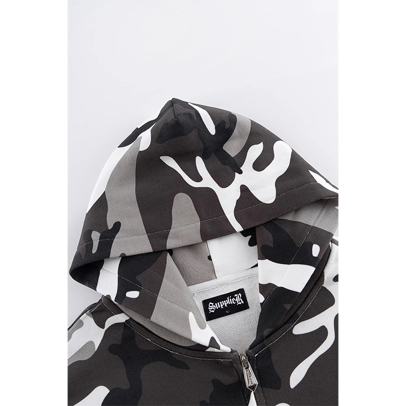 CROSS ZIP HOODIE(New Silhouette) -2.COLOR-