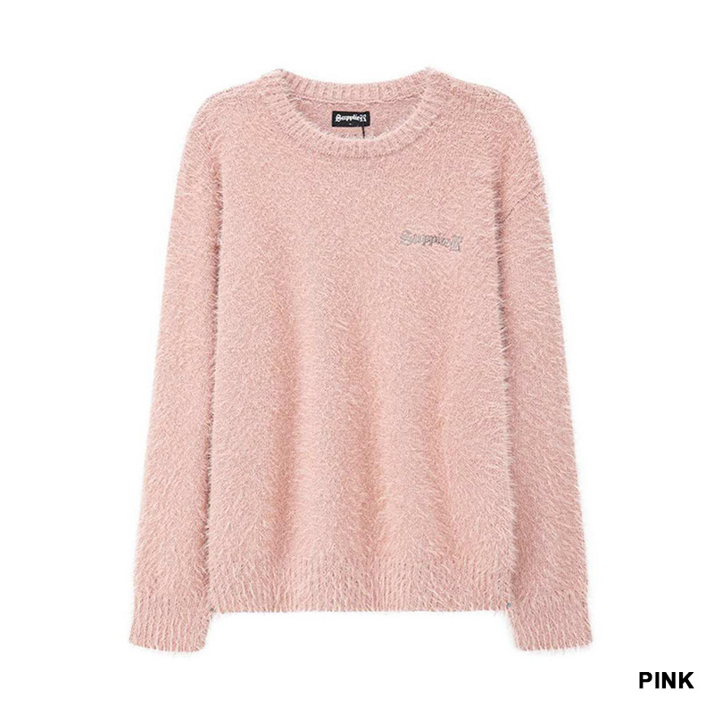 CROSS SHAGGY KNIT -2.COLOR-