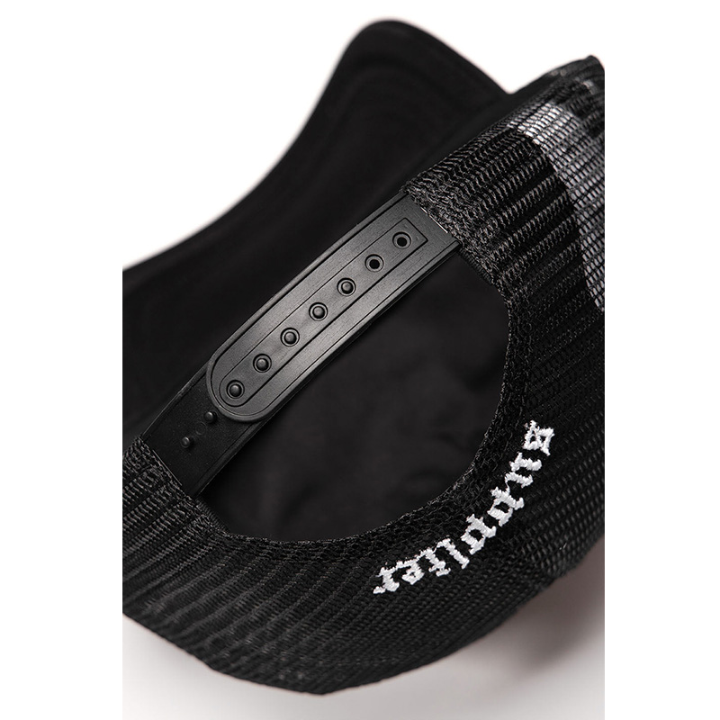 CROSS LEATHER PATCH MESH CAP -2.COLOR-
