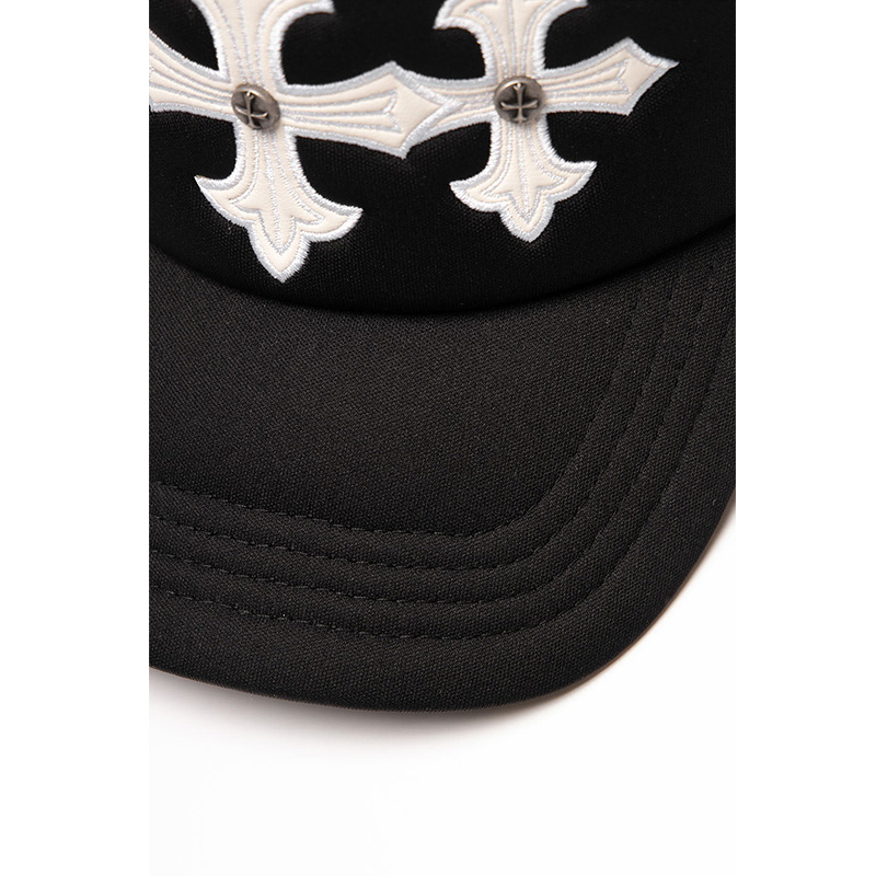 CROSS LEATHER PATCH MESH CAP -2.COLOR-