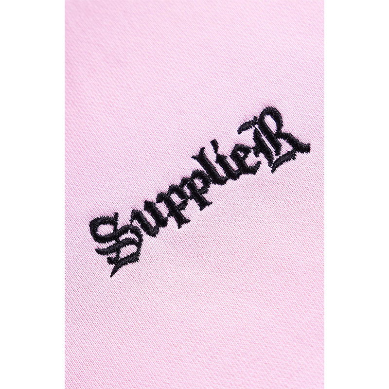 FAUX FUR CROSS ZIP HOODIE -PINK-